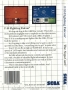 Sega  Master System  -  F-16 Fighting Falcon (Card) (Back)